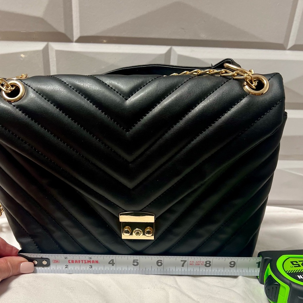 Nasty Gal Chic Sophisticated Shoulder Bag Black‎ - - Picture 7 of 8
